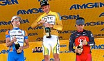 The final overall podium of the Tour of California 2010: Zabriskie, Rogers, Leipheimer
